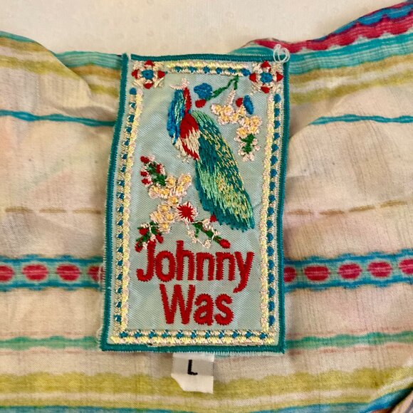 EXCELLENT CONDITION, SZ L, Johnny Was, Reversible Print Layering Tank - Picture 5 of 5